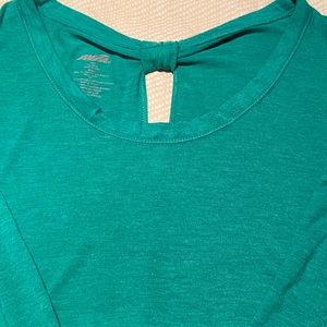 👚Long sleeve yoga tee soft light green